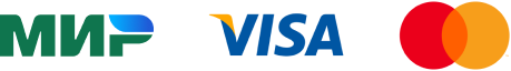 МИР, Visa и Mastercard